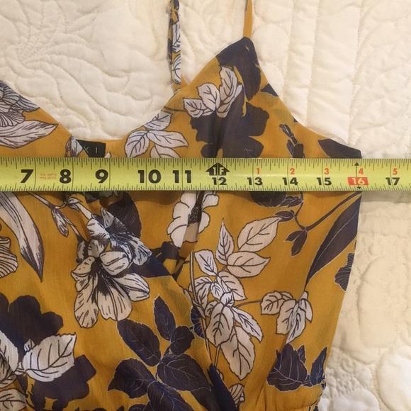 Trixxi Ruffle Romper Yellow Floral Medium - Picture 13 of 16